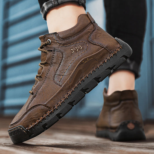 Handgefertigte Herrenlederschuhe - Lindern Sie Fußschmerzen