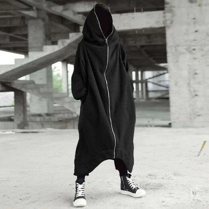 Langärmliger Nazgul-Langmantel für Unisex mit Kapuze