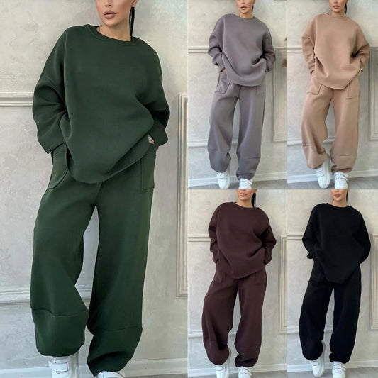 2-teiliges Oversized-Sweatshirt-Set für Damen