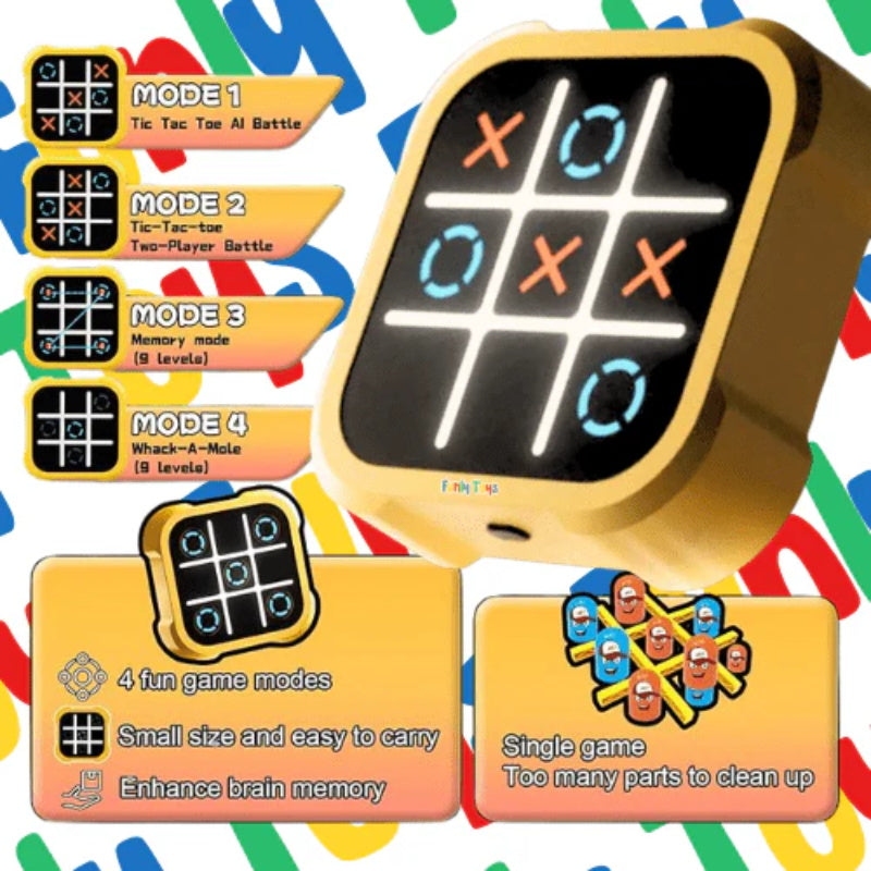 Tragbares Tic-Tac-Toe Puzzlespiel