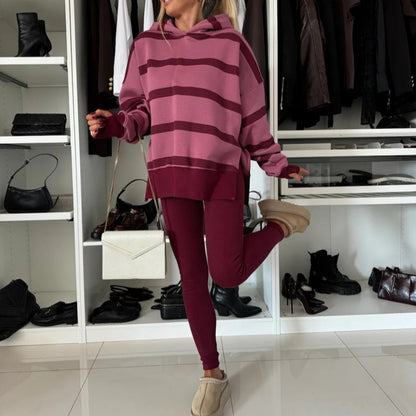 Damen-Zweiteiler mit Oversized-Hoodie und Leggings