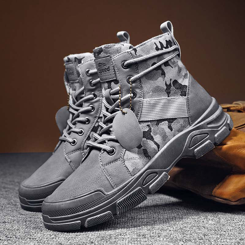 Ideales Geschenk - Lässige Outdoor-Militärstiefel in Tarnfarben für Herren