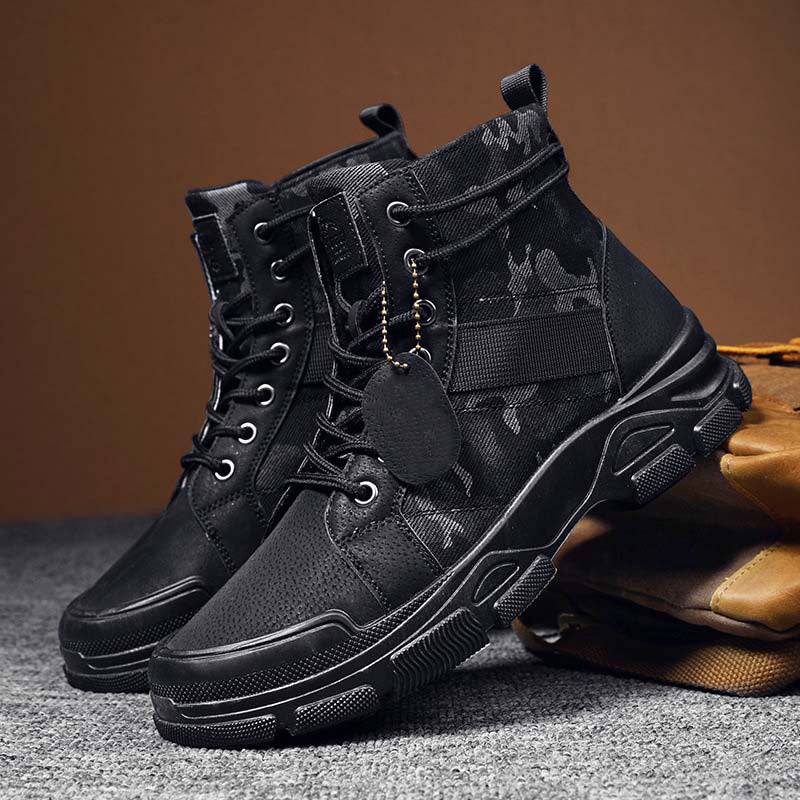 Ideales Geschenk - Lässige Outdoor-Militärstiefel in Tarnfarben für Herren