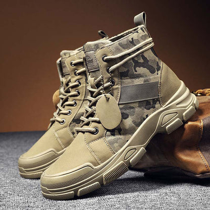 Ideales Geschenk - Lässige Outdoor-Militärstiefel in Tarnfarben für Herren