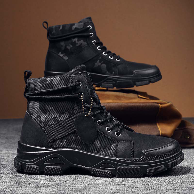 Ideales Geschenk - Lässige Outdoor-Militärstiefel in Tarnfarben für Herren