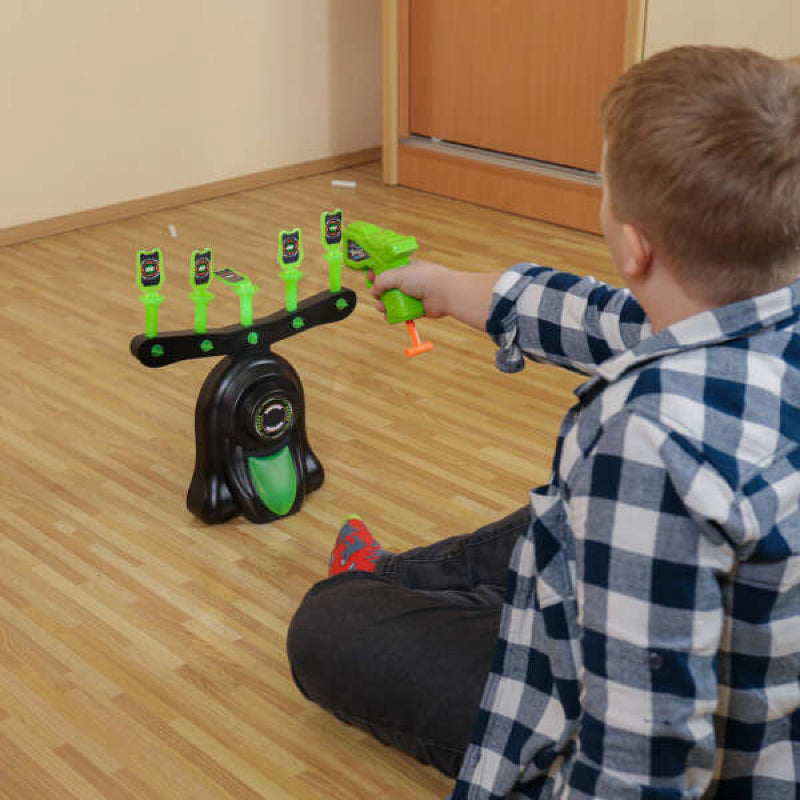 🎄Heißer Weihnachtsverkauf🎁Glow-in-the-Dark Schießen Ziel Praxis Kinder Schießen Spielzeug Pistole Set