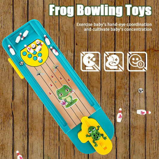 🎅Weihnachtsangebote 50 % Rabatt🎁🎄Tisch-Fingerfrosch-Bowlingspielzeug