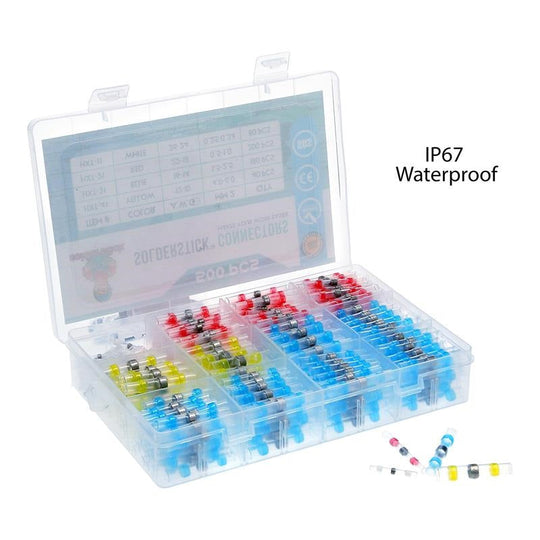 100x Wasserdichter Schrumpfschlauch mit Lötmittel – Für Kabelverbinder &amp; Mittelanschlüsse 💡 Elektronik, KFZ &amp; DIY