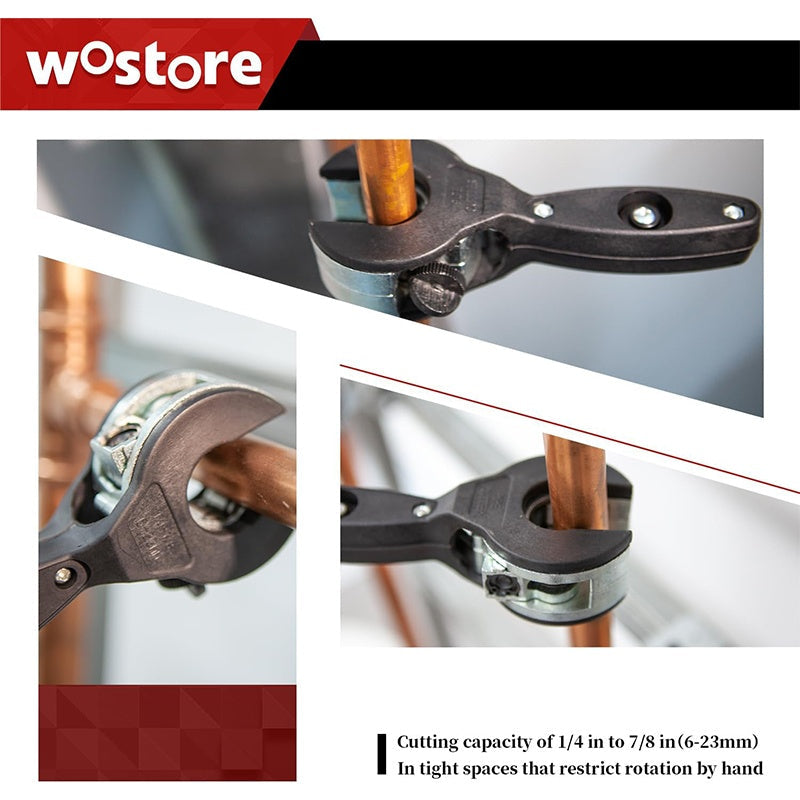 3-teiliges Ratschen-Rohrschneider-Set