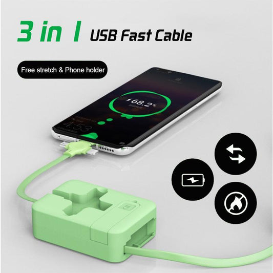 4-in-1 Datenkabel Telefonständer USB Kabel