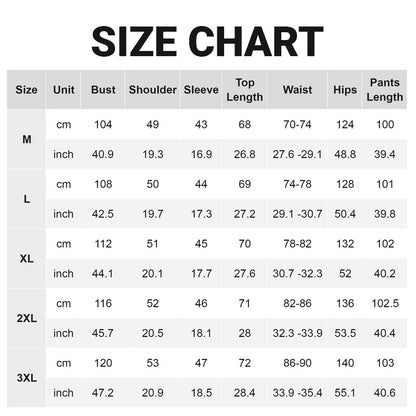 2-teiliges Set aus lässiger bedruckter Langarmbluse und Hose mit weitem Bein für Damen