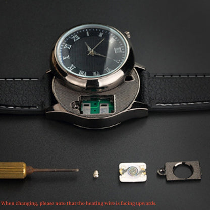 💥💥💥2-in-1-Armbanduhr und winddichtes Feuerzeug für Herren