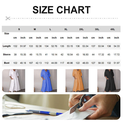 💖🦢Damen V-Ausschnitt Freizeitkleid