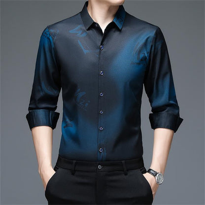 Herrenbekleidung Herbst Frühling Langarm Button Up Shirts