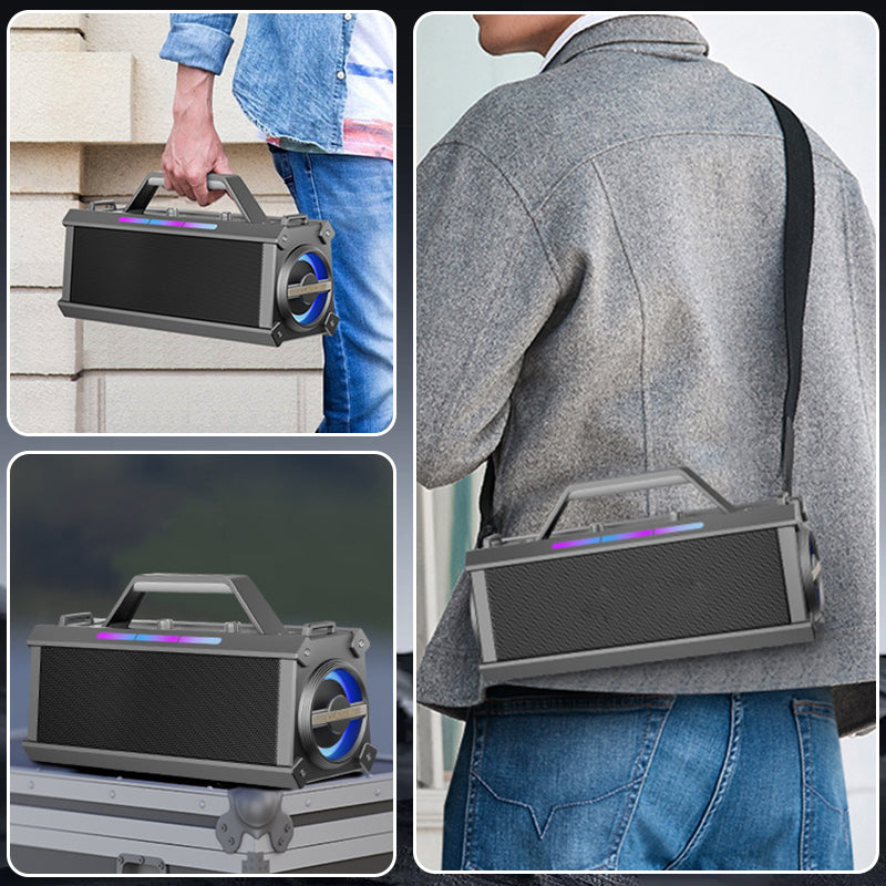 200-W-Bluetooth-Karaoke-Lautsprecher mit kabellosem Mikrofon