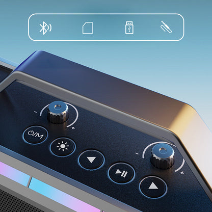 200-W-Bluetooth-Karaoke-Lautsprecher mit kabellosem Mikrofon