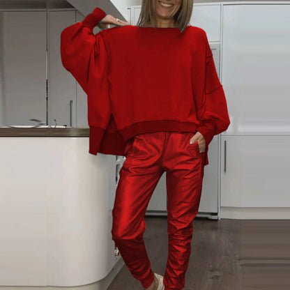 2-teiliges Outfit für Damen: Set aus übergroßem Sweatshirt und Jogginghose