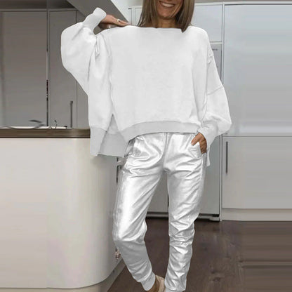 2-teiliges Outfit für Damen: Set aus übergroßem Sweatshirt und Jogginghose