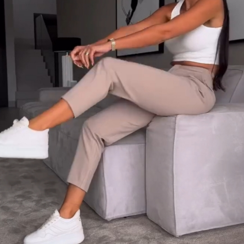 🔥Vielseitige, lässige Nadelstreifen-Anzughose für Damen