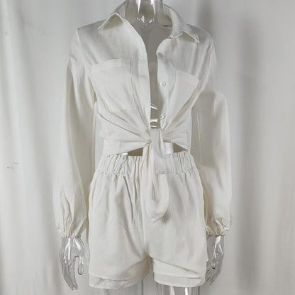 2-teiliges Set - Damen Sommershirt und Shorts