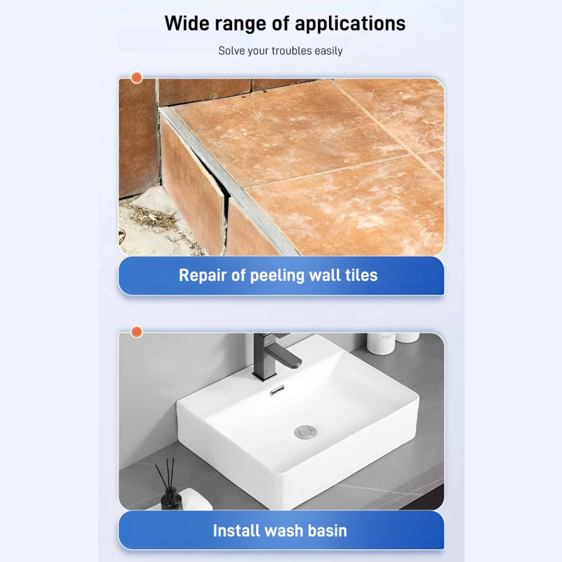 ✨Määräaikainen erikoistarjous✨ Vedenpitävä Laattojen Korjaus Marmoriliima