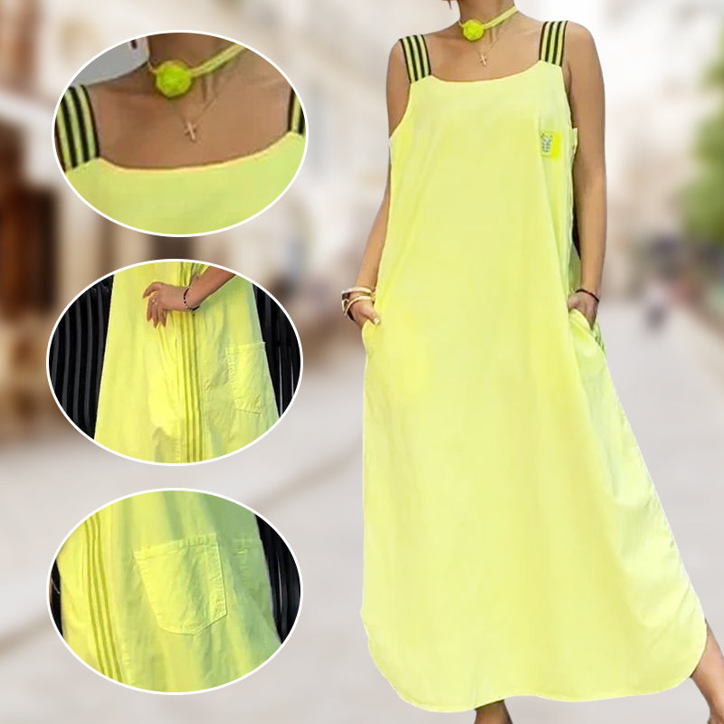 🌸Spring Specials💐 Wide Strap Maxi Dress with Pockets