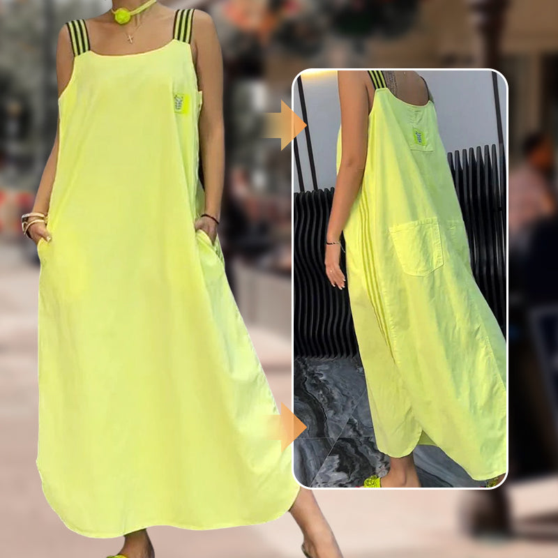 🌸Spring Specials💐 Wide Strap Maxi Dress with Pockets