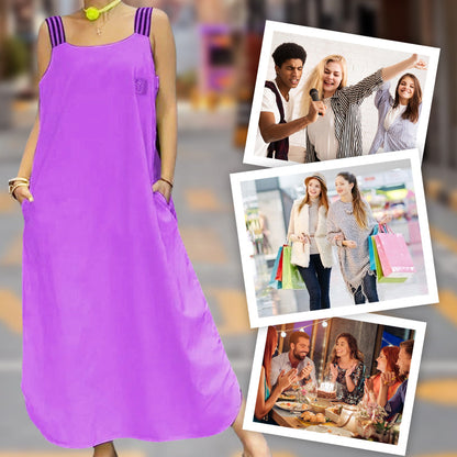 🌸Spring Specials💐 Wide Strap Maxi Dress with Pockets