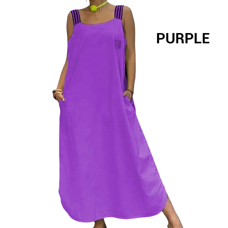 🌸Spring Specials💐 Wide Strap Maxi Dress with Pockets