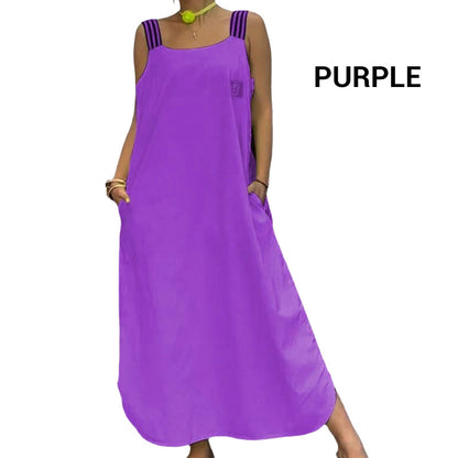 🌸Spring Specials💐 Wide Strap Maxi Dress with Pockets