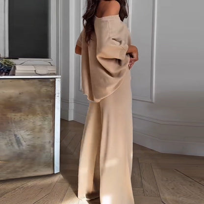 🔥Sommer-Neuankünfte🔥Damen-Freizeit-Zweiteiler: One-Shoulder-Oberteil & Hose