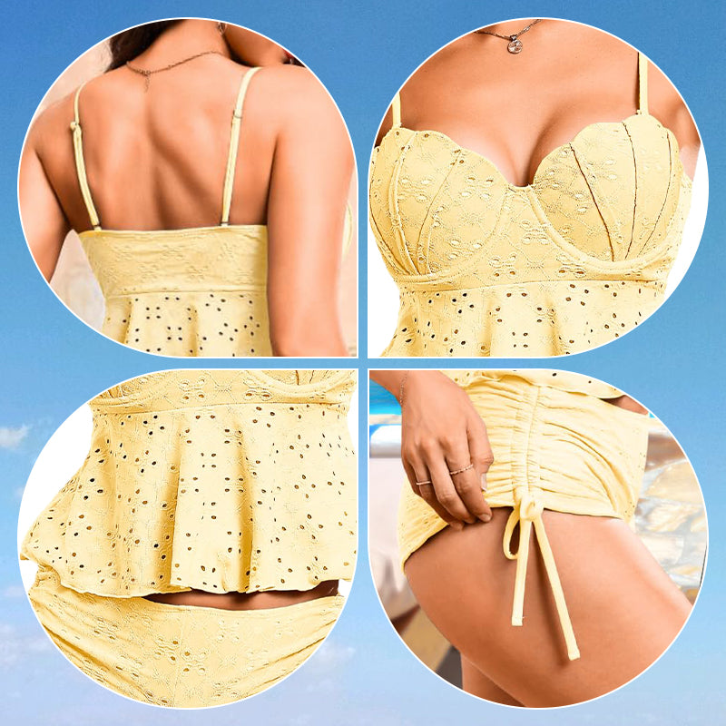 👙🌊Zweiteiliger Bügel-Neckholder-Bikini für Damen