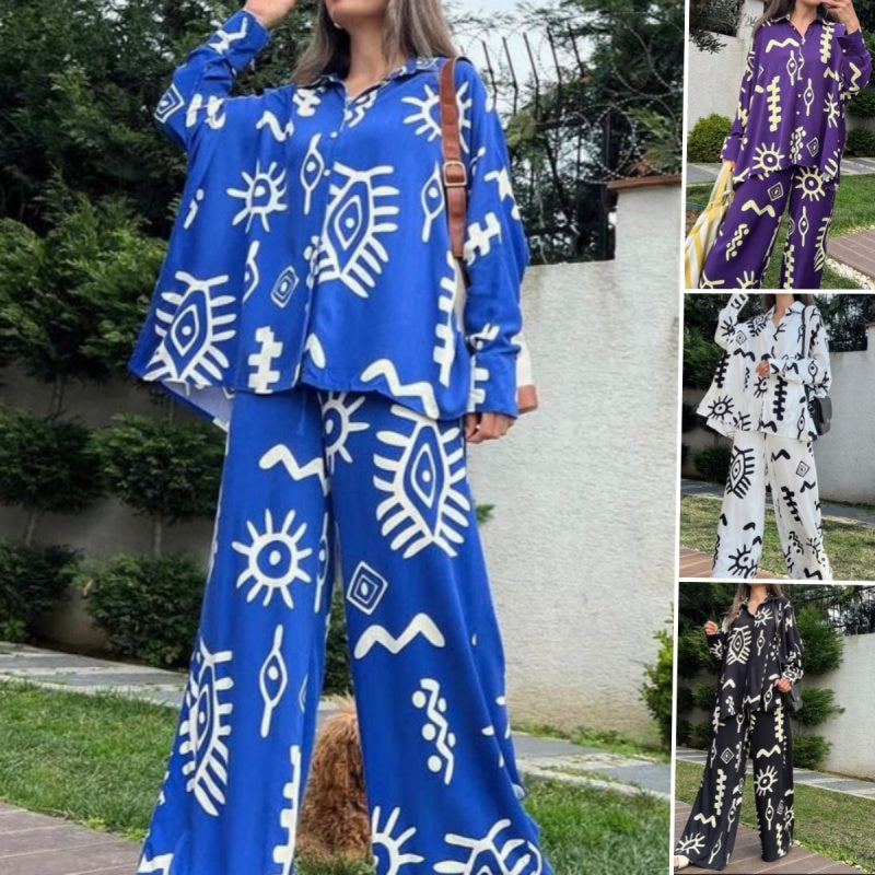 🔥🌸Modisches bedrucktes zweiteiliges Set für Damen