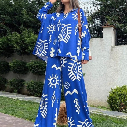 🔥🌸Modisches bedrucktes zweiteiliges Set für Damen