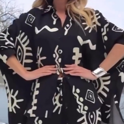 🔥🌸Modisches bedrucktes zweiteiliges Set für Damen