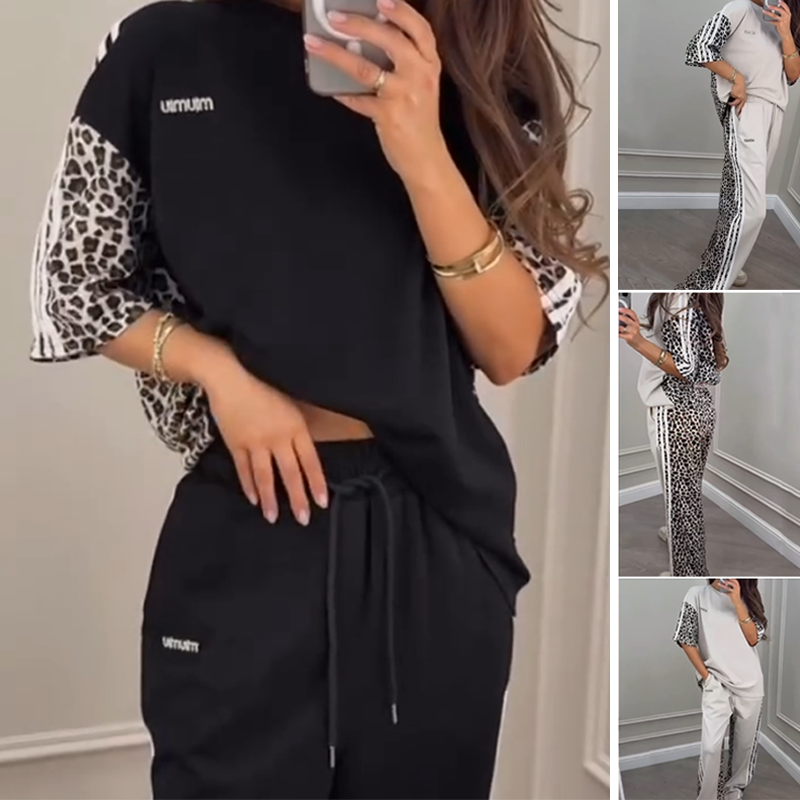 🌺2025 Neu eingetroffen - 50% OFF🌺Leopard Print Patchwork Sweatshirt