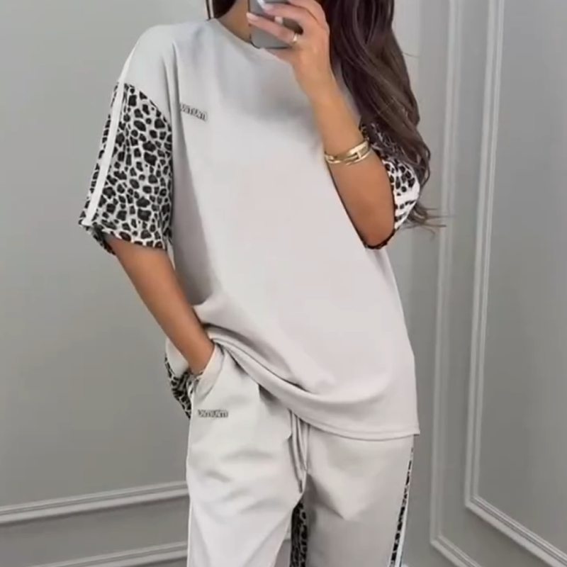 🌺2025 Neu eingetroffen - 50% OFF🌺Leopard Print Patchwork Sweatshirt