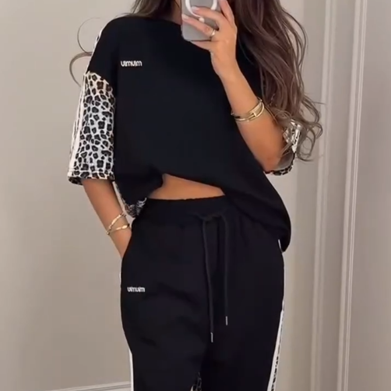 🌺2025 Neu eingetroffen - 50% OFF🌺Leopard Print Patchwork Sweatshirt