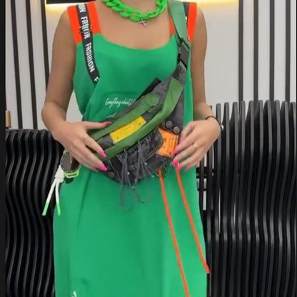 💥Lässiges, ärmelloses Kleid mit Print für Damen