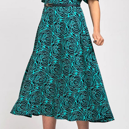 2025 Neues elegantes extra langes Kleid mit Gürtel und Prints💥💥Befristetes Angebot: 50% Rabatt auf Bestellungen