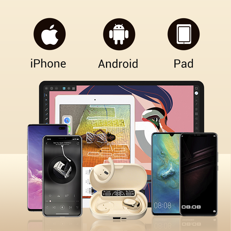 2 in 1 Notfall-Powerbank Kabellose Sport-Ohrhörer