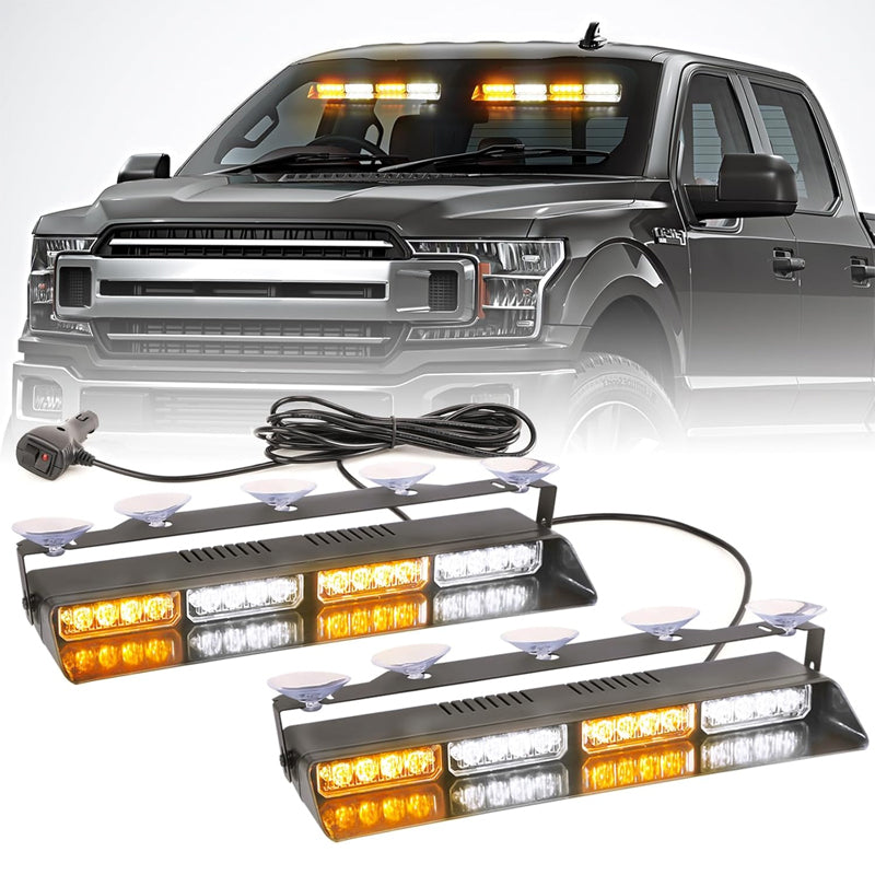 🎉🛍️ Heiße Aktion – 50 % Rabatt! 🚗 Windschutzscheiben-Saugnapf-Stroboskop-Warnleuchte für Fahrzeuge