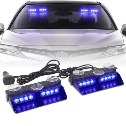 🎉🛍️ Heiße Aktion – 50 % Rabatt! 🚗 Windschutzscheiben-Saugnapf-Stroboskop-Warnleuchte für Fahrzeuge