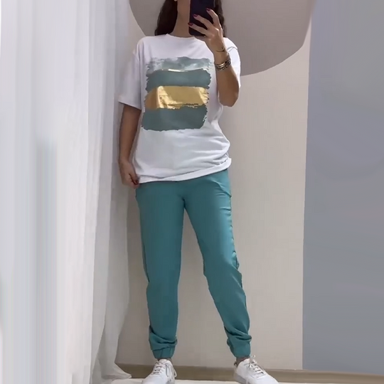 🔥【Trend 2026】Schicker Freizeit-Zweiteiler - Bequem &amp; Stilvoll