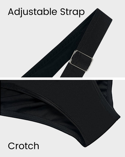 🏖️2025 Sommer-Hot-Sale - 50% Rabatt💓Einteiliger Badeanzug mit gerafftem Knoten und Bauchkontrolle🩱