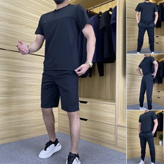 👖Zweiteiliges Sportset für Herren mit Kurzarmshirt und Hose💥💥Befristetes Angebot: 50% Rabatt auf Bestellungen
