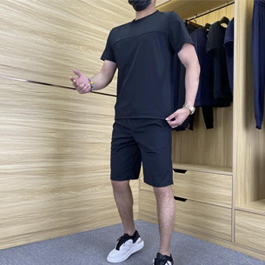 👖Zweiteiliges Sportset für Herren mit Kurzarmshirt und Hose💥💥Befristetes Angebot: 50% Rabatt auf Bestellungen