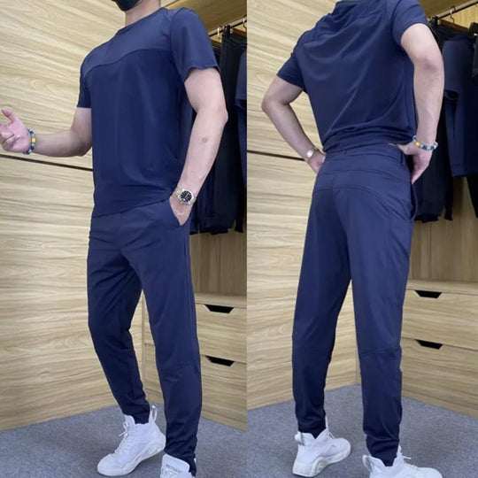 👖Zweiteiliges Sportset für Herren mit Kurzarmshirt und Hose💥💥Befristetes Angebot: 50% Rabatt auf Bestellungen