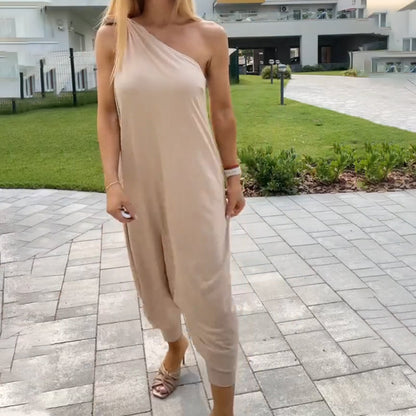 💗Summer Specials✨Casual Off-Shoulder Top Jumpsuit 