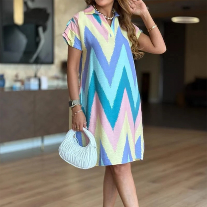 2025 Neues Design💕🎁Charmantes Damenkleid mit lockerem Schnitt und Print